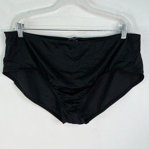 New Apt. 9 Womens Side Tabbed Swimwear Hipster Navy Black Bikini Bottom Size 22W